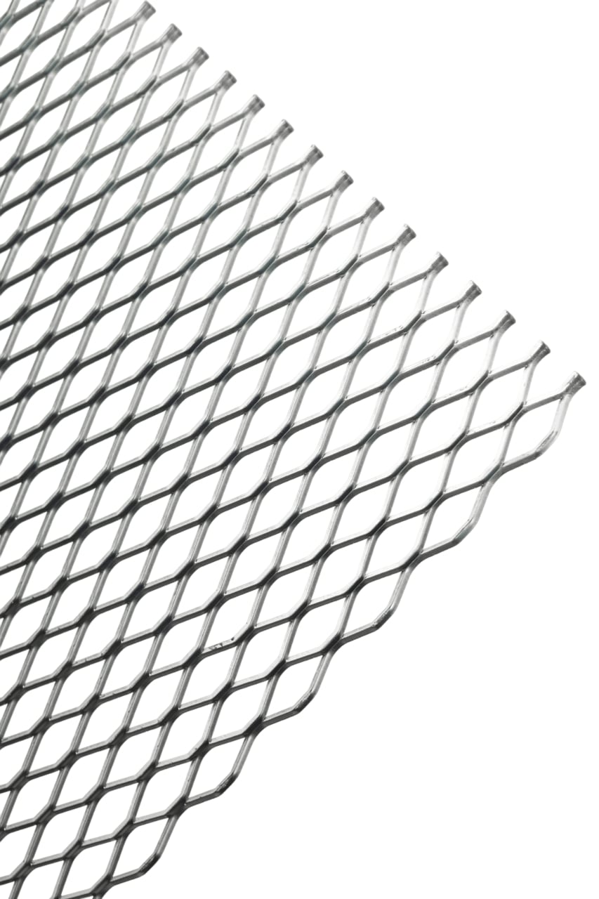 Chapa Expandida de Fierro Negro de 40x100mm. - 6,3mm. esp. - 2x1m. - Brasileña