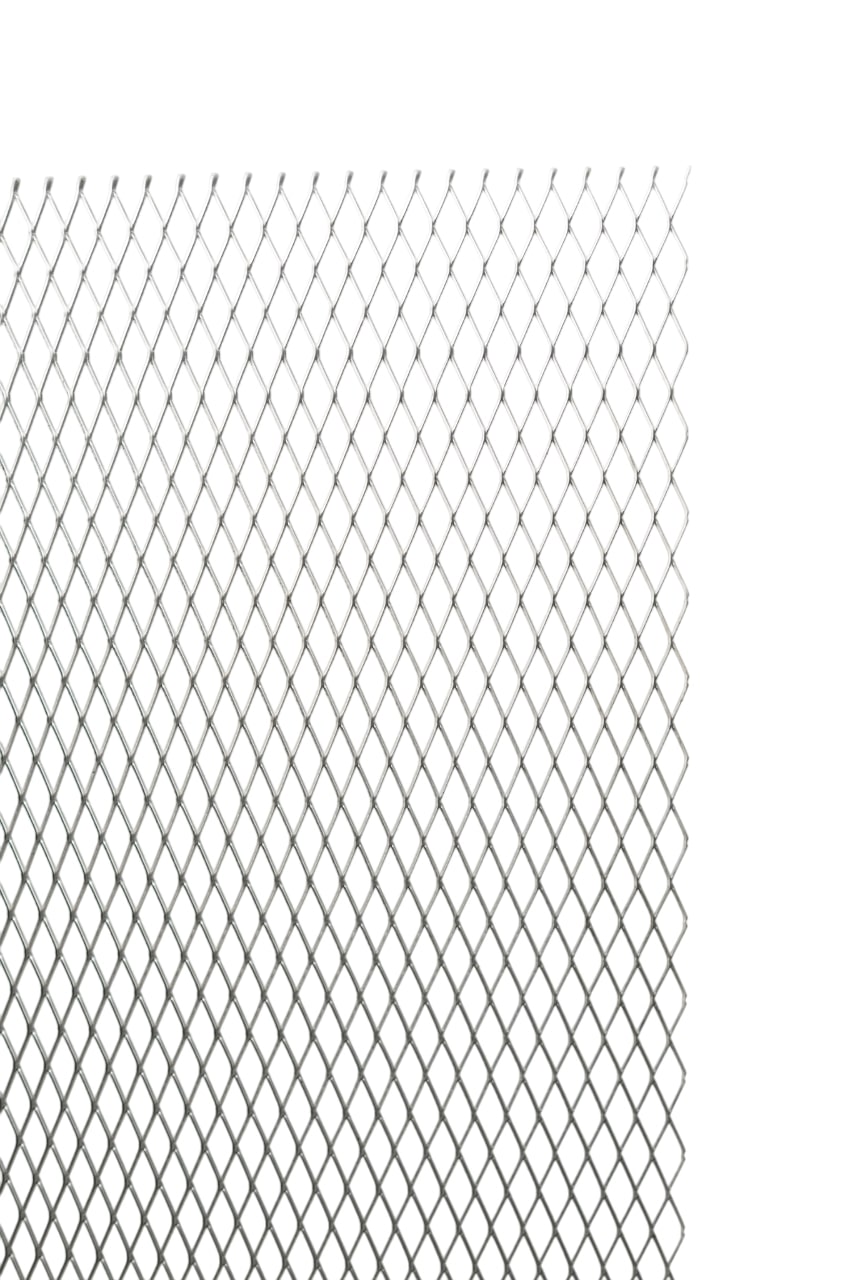 Chapa Expandida de Fierro Negro de 20x50mm. - 3,5mm. esp. - 2x1m.